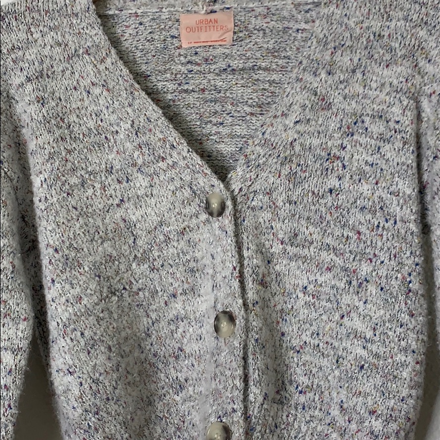 Urban Outfitters Gray Speckled Cardigan